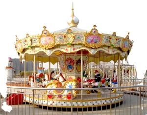 Carrousel Grandiose 24 Places de Haute Qualité, Style Européen, pour Parcs d'Attractions et Complexes Thématiques Européens et Américains - Product Image 1