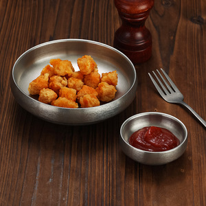 Stainless Steel Bowl Set Stackable Microwave Safe Commercial Use Kitchen Dishes - Product Image 3
