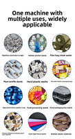 Équipement de traitement du plastique industriel robuste et durable, machine de broyage des déchets plastiques, broyeur de plastique industriel