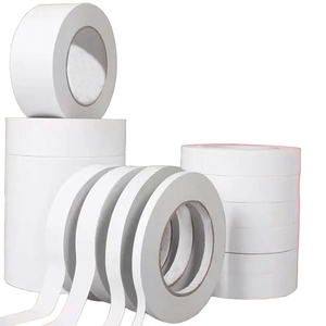 Cinta de embalaje de doble cara sobre papel no tejido recubierto fácil de rasgar blanco fuerte adherencia resistente al calor <span class=keywords><strong>pegamento</strong></span> impermeable - Product Image 1