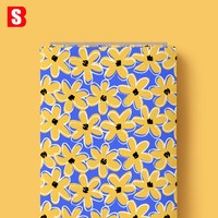 Tissu en voile de coton léger et doux à motifs floraux géométriques imprimés numériquement Bessi 2026 pour vêtements