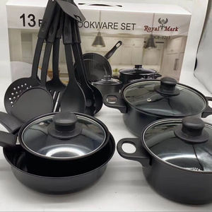 Set di <span class=keywords><strong>Pentole</strong></span> e Padelle da 13 Pezzi, Kit di Utensili da Cucina, Articoli da Cucina, Idee Regalo per Amici e Familiari, Set per Cucinare - Product Image 4