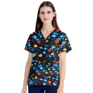 Uniformes Médicos Transpirables de Mezclilla para Dentistas y Enfermeras, Conjuntos Unisex de Mezcla de Algodón, Detecta Agujas, Disponibles - Product Image 4