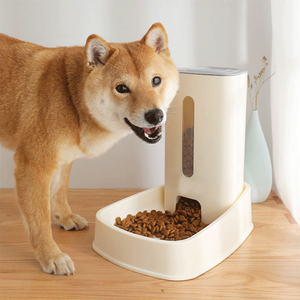 3.8L Eco-friendly Plastic Pet Feeder Dog <strong>Cat</strong> Automatic Water and Food Feeder Dispenser Bowl Grain Storage <strong>Barrel</strong> - Product Image 2