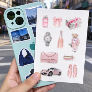 Custom 3D Epoxy Dome Phone <b>Sticker</b> <b>Sheet</b> Decorative Die Cut Waterproof Clear for Phone Case Wholesale - Product Image 3