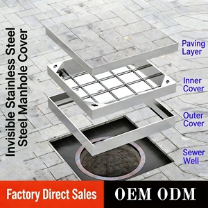 Service OEM ODM <span class=keywords><strong>Couvercle</strong></span> <span class=keywords><strong>de</strong></span> trappe <span class=keywords><strong>en</strong></span> <span class=keywords><strong>acier</strong></span> inoxydable 304 robuste pour drain <span class=keywords><strong>de</strong></span> sol encastré - Product Image 4