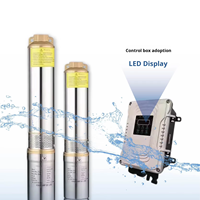 Pompe à eau solaire immergée puissante pour puits profond, pompe solaire pour forage, pompe solaire immergée DC