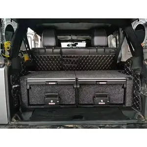 Auto Lade Achter Cargo Opbergdoos Suv Pickup Truck Oem 4X4 Off-Road Accessoires Keuken Kits Roller lade Voor Jeep Wrangler Jk