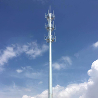 Mât d'antenne monopode pour télévision et radio, poteau de télécommunication
