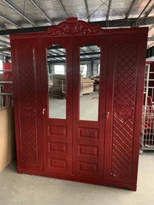 Đồ Nội Thất Nhà Kim Loại In Tủ Quần Áo Tủ Quần Áo 4 Cửa Ưa Thích Hoa Almirah Tủ Khóa Thép Tủ Quần Áo <span class=keywords><strong>Locker</strong></span> - Product Image 3