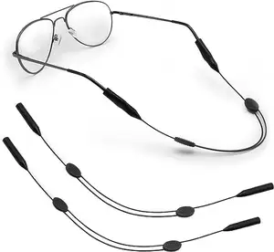 Pemegang tali kacamata mata untuk pria dan wanita, tali penahan kacamata dengan tali kacamata yang dapat disesuaikan, penahan kacamata berkabel untuk pria dan wanita