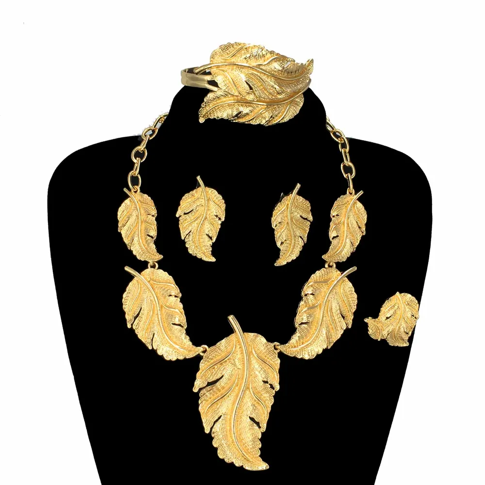 Yuminglai 18 K Joyas de oro Conjuntos de joyas de oro italiano para mujeres FHK15845