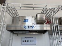 Hotte de cuisinière commerciale moderne intégrée en acier inoxydable brume d'huile ventilée pour hôtel restaurant cuisine hotte murale machine