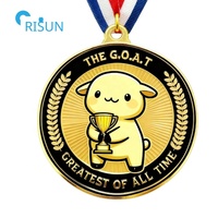 Op maat gemaakte basketbal voetbal ijshockey rugby honkbal MVP metalen sport award medaille medalla medallion custom geitenmedailles