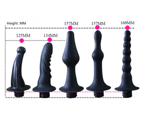 Botol Enema Anal Douche Enema pembersih untuk wanita atau Pria Kesehatan untuk pembersihan usus besar detoks dan knalpot (hitam) - Product Image 3