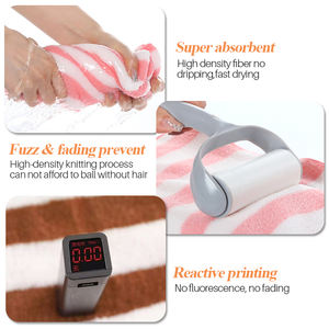 Lüks Kadın Hediyeleri Süper Yumuşak Hızlı Kuruyan Çok Renkli Ev Tipi Mercan Polar Mikrofiber Banyo Havlusu Seti - Product Image 2