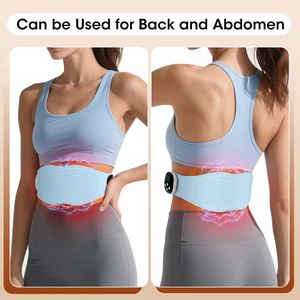Ceinture de massage abdominale sans fil à microcourant avec télécommande et compresse chaude pour le massage du ventre, de la taille et du bas du dos - Product Image 5
