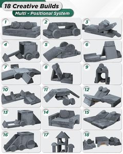 Canapé de jeu moderne 2026 pour enfants avec fonction de construction de <span class=keywords><strong>fort</strong></span>, sûr et écologique, idéal pour l'école, la chambre et le salon - Product Image 6