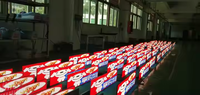 Écran transparent en verre LED intelligent GPS WIFI 4G à haute luminosité pour les vitres arrière des voitures en mouvement, pour les taxis