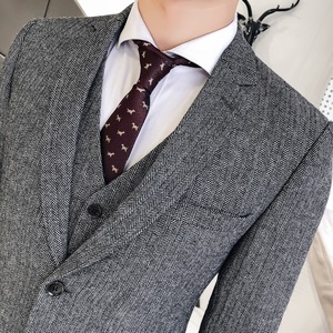 10% de descuento (chaqueta + pantalón + chaleco) empresas mayoristas chinas blazer hombres traje de 3 piezas hombres una hebilla Casual hombres formas Suite - Product Image 6