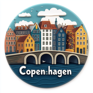 El último imán de nevera de resina personalizado, recuerdo de viaje de <span class=keywords><strong>Copenhague</strong></span>, precio al por mayor, impresión Uv, fuerte atracción magnética - Product Image 3