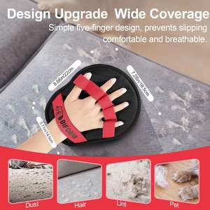 Gant électrostatique réutilisable à cinq doigts pour enlever les poils d'animaux, brosse magique pour chiens, chats, canapé, tapis et usage domestique - Product Image 2