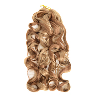 Cheveux à Tresser Bouclés Français en Gros, Extensions de Cheveux Synthétiques Douces Ondulées Bouclées Espagnoles pour Tresses Africaines