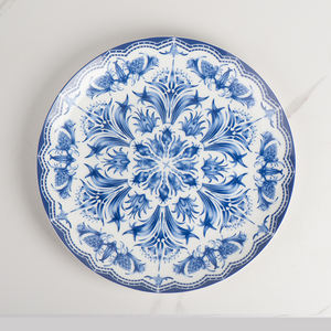 Juego de vajilla de cerámica azul <span class=keywords><strong>y</strong></span> blanca, platos de cena bonitos, modernos, baratos - Product Image 3