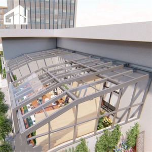 مخصصة لأسقف متداخلة في الهواء الطلق البولي كربونات قابل للسحبها من الخارج ، مرفقات مخصصة - Product Image 3