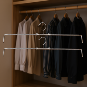 มาวา ร็อคสแปนเนอร์ โรฟิต ไม้แขวนเสื้อโลหะ ขนาด 48 สีเงิน แพ็ค 2 ชิ้น - Product Image 3