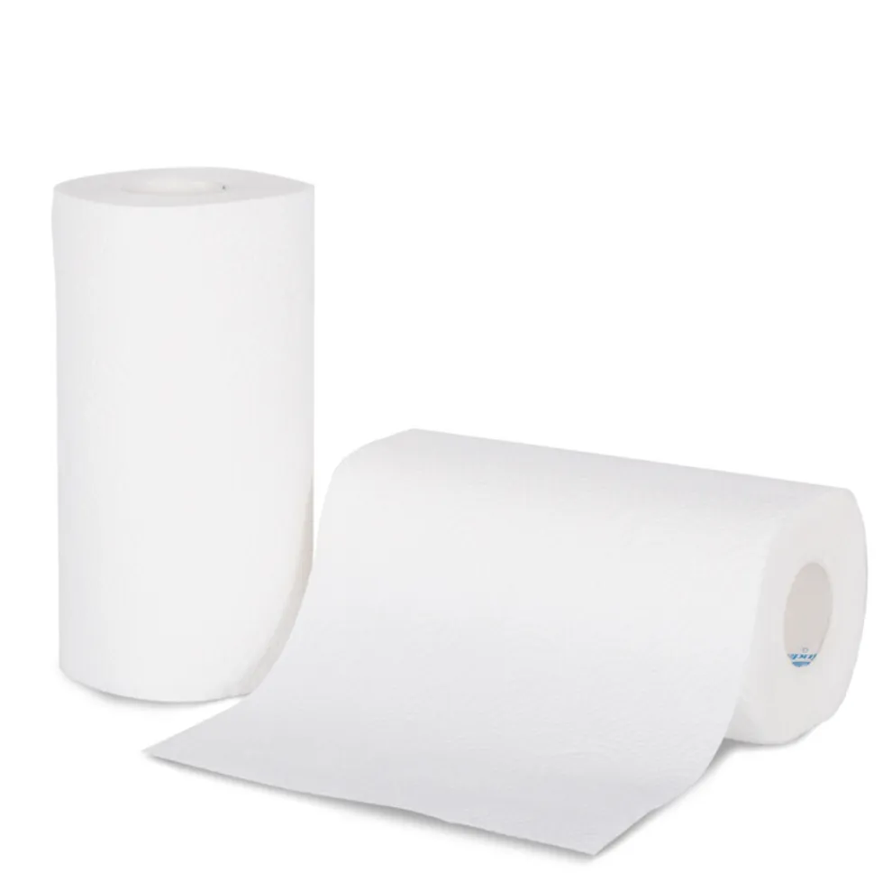 Wholesale Embossed Home Use Disposable Soft High Absorbent 2 ply Kitchen Paper Towel Roll