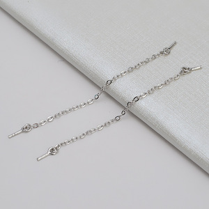 5 Chaînes de Connexion Semi-finies en Argent S925 Polyvalentes, Accessoires de Mode DIY pour Colliers, Composants de Bijoux - Product Image 4