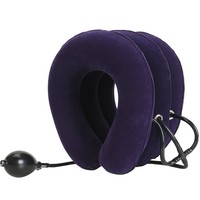 Dispositif de traction de collier de cou cervical gonflable médical de matériel de velours superbe