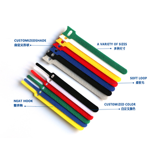 Изготовленный На Заказ logo12 * 135 мм back to задняя самоклеющаяся на застежке-липучке кабельные стяжки делая машину для линии передачи данных сопоставления - Product Image 4