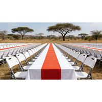 Chaises et tables pliantes pour hôtel, bureau, mosquée, prière, plage - Chaises et tables pliantes en plastique portables et durables pour salon, intérieur/extérieur