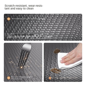 Lavello da <span class=keywords><strong>cucina</strong></span> singolo grande in acciaio inox 304 con tecnologia Nano, spessore 4mm, doppio sifone, da appoggio, 76x46cm - Product Image 6