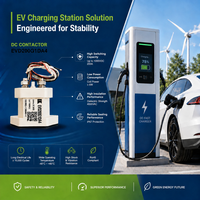 Kontaktor DC Tegangan Tinggi 200A 1000V Satu Fasa 2 Kutub untuk Kendaraan Industri Model EVD200E12DA4