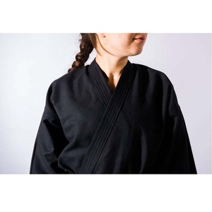 PIHA SPORTS Custom Women Black Ninjutsu/bujinkan/karate Gi Training Uniform with <b>Elastic</b> Band & <b>Lace</b>-up Closure - Product Image 6