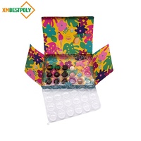 Boîte cadeau personnalisée de 24 truffes Brigadeiros au chocolat, emballage en papier pliable avec insert pour confiseries