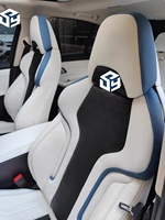 Housses de siège auto personnalisées en cuir pour BMW X3/X5/X1/Série 3/Série 5/Série 7, ensemble complet