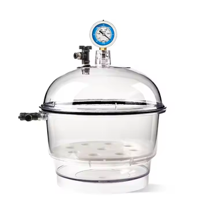 Phòng thí nghiệm nhựa chân không máy sấy chân không trong suốt tàu sấy Polycarbonate bể chứa bóng van đo áp suất 150/300mm - Product Image 1