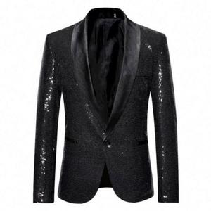 Verified Supplier Mens Glitter Suit Silver Sequins Design | Alibaba.com