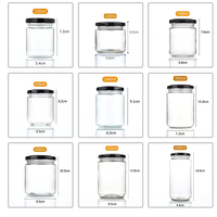 Tarros de vidrio cilíndricos vacíos de vidrio sodocálcico con tapa metálica y logotipo personalizado para almacenamiento de alimentos, en presentaciones de 30ml, 500ml, 350ml, 750ml, 1000ml, ideales para encurtidos, mermelada y miel.