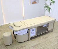 Luxe Thai Tête Spa Lavage Chaise De Cheveux Salon Électrique Pédicure Massage Shampooing Tables Lit avec Circulation D'eau Vapeur