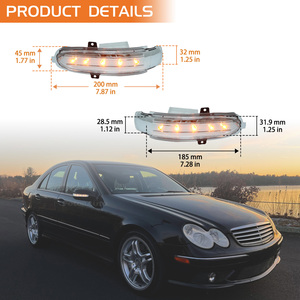 A2038201521 Clignotants pour Mercedes-Benz <span class=keywords><strong>W203</strong></span> C200 C230 C240 C280 C300 C320 C350 C32 C36 <span class=keywords><strong>C55</strong></span> AMG Clignotants rétroviseurs - Product Image 2