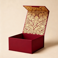 Emballage de boîte cadeau pliable en papier avec aimant noir avec logo personnalisé Emballage magnétique de luxe boîte pliante de parfum maquillage cadeau cosmétique