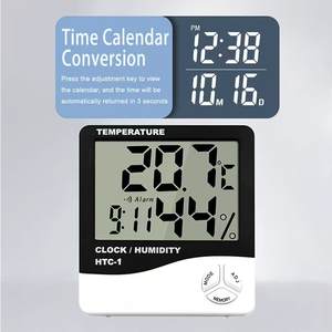 <span class=keywords><strong>Monitor</strong></span> Kelembapan dan Suhu Ruangan, Higrometer Digital, Termometer Digital untuk Penggunaan di Rumah - Product Image 6