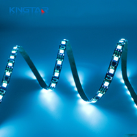 Lampu Strip LED RGB SMD 5050 UCS1903 DC 12V Berkualitas Tinggi 60LED/m Kontrol Jarak Jauh IP65 Dapat Diprogram Melalui Aplikasi untuk Kamar Tidur