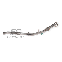 Pipa Depan Langsung Baja Tahan Karat T304 untuk Porsche Cayenne E3 3.0T 1:1 OEM Match Performance Exhaust System Peningkatan Mobil Balap