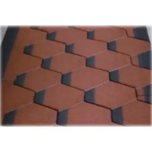 Asfalto del lado de tejas para techo materiales tejas de asfalto liso techo azulejos de piedra de Color Chip recubierto de fibra de vidrio moderno